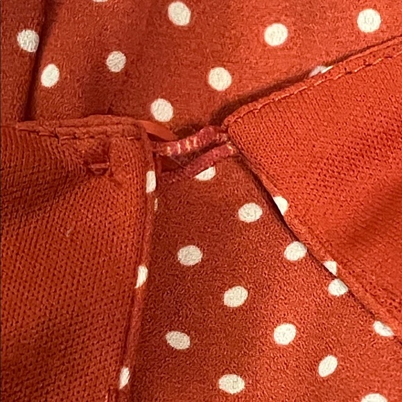 Forever 21 Red Polka Dot Long Sleeve Dress - Picture 8 of 8